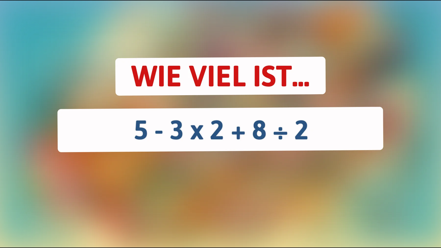 Nur die klügsten Köpfe können dieses mathematische Rätsel auf Anhieb lösen: Kannst du es schaffen?"