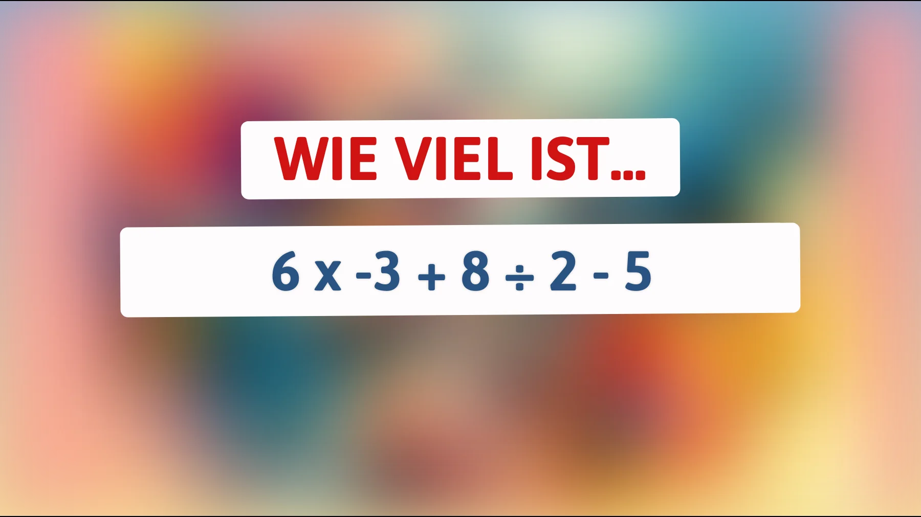 Nur die schlausten Köpfe können dieses mathematische Rätsel knacken: Bist du dabei?"