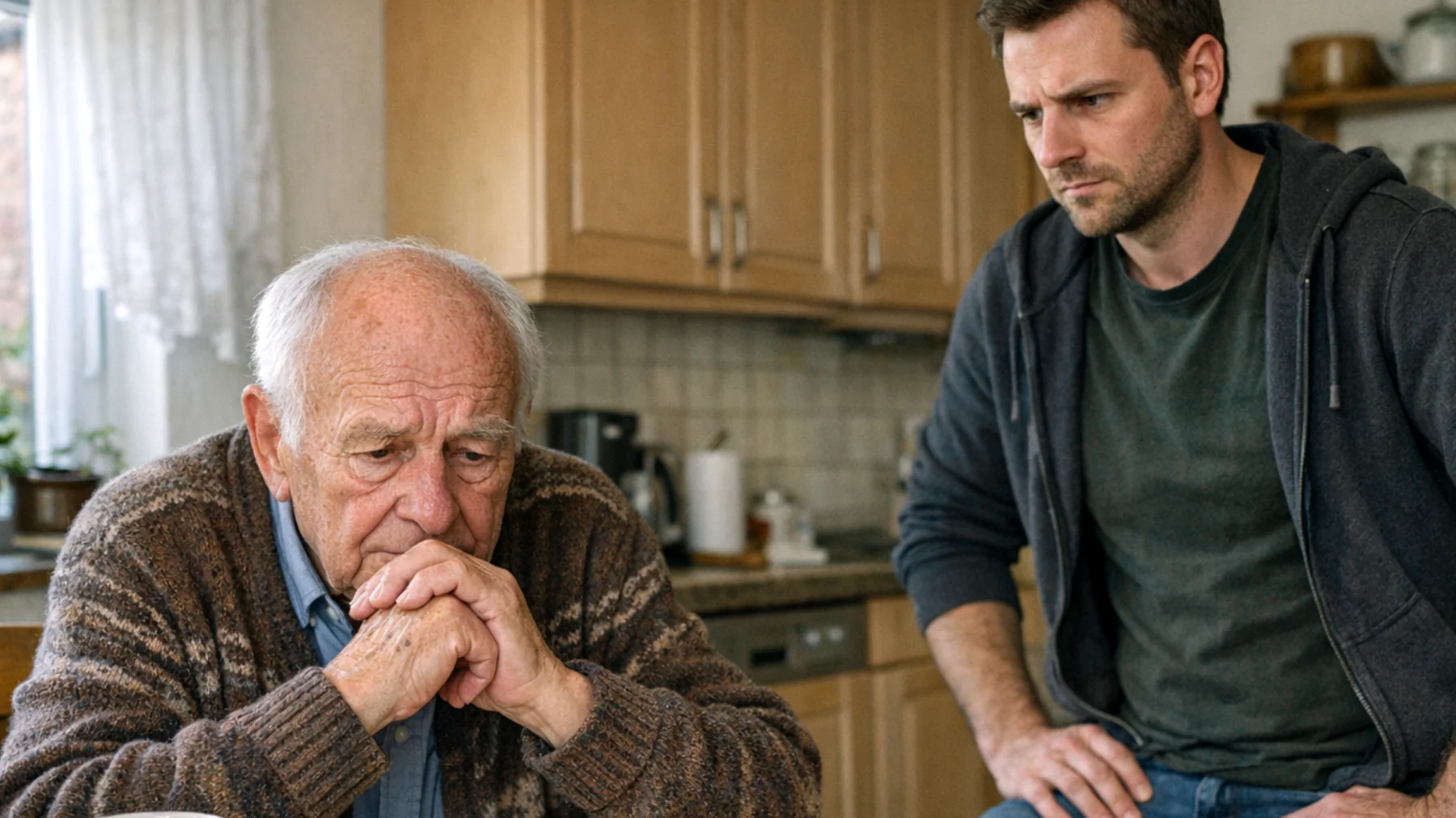 Der Opa macht sich intensive Sorgen um die Zukunft seines erwachsenen Enkels und fragt sich, ob dieser in der Lage sein wird, ein selbstständiges, erfülltes und stabiles Leben zu führen. Diese Angst äußert sich in ständigen Ratschlägen, ungebetenen Kommentaren über Berufswahl oder Lebensweise und einem Gefühl innerer Unruhe, das die Beziehung belastet."
