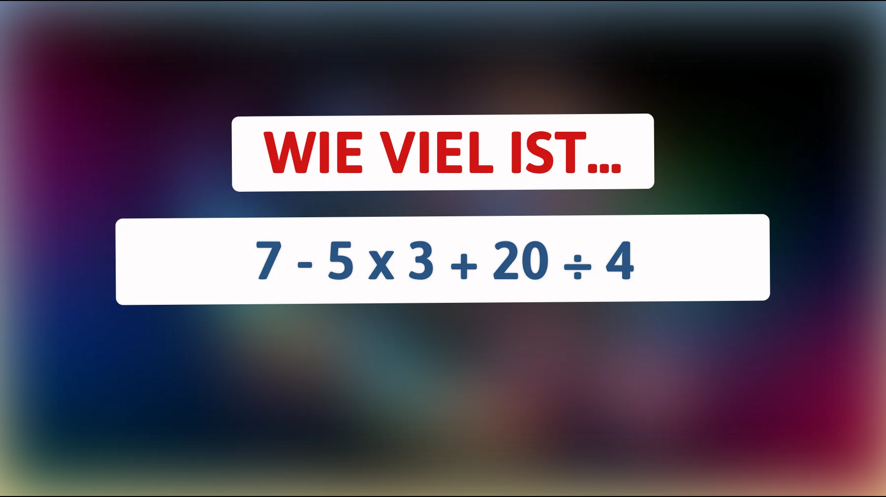 Teste dein Genie: Kannst du dieses mathematische Rätsel für Superhirne lösen?"